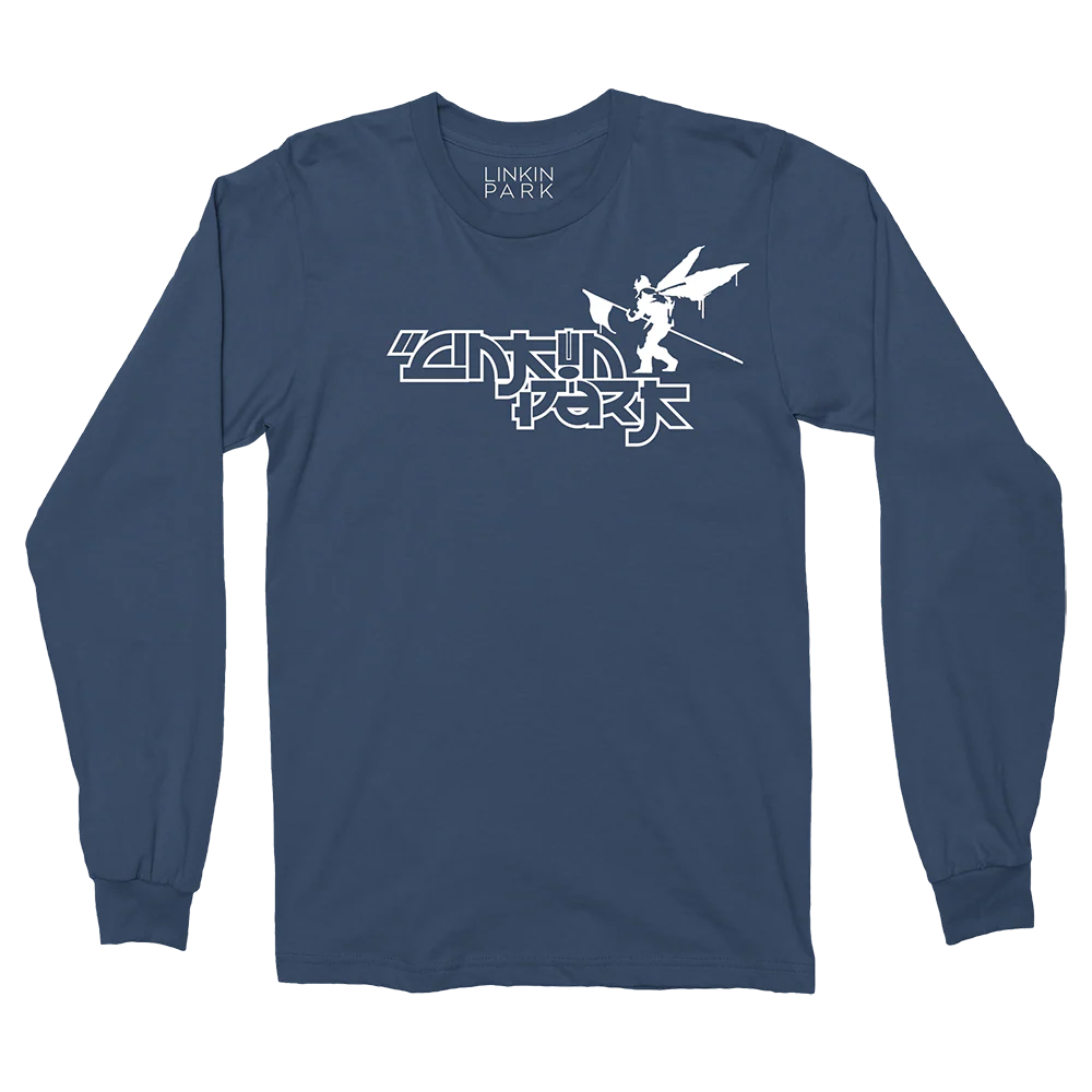 Side Street Soldier Logo X Navy Long Sleeve