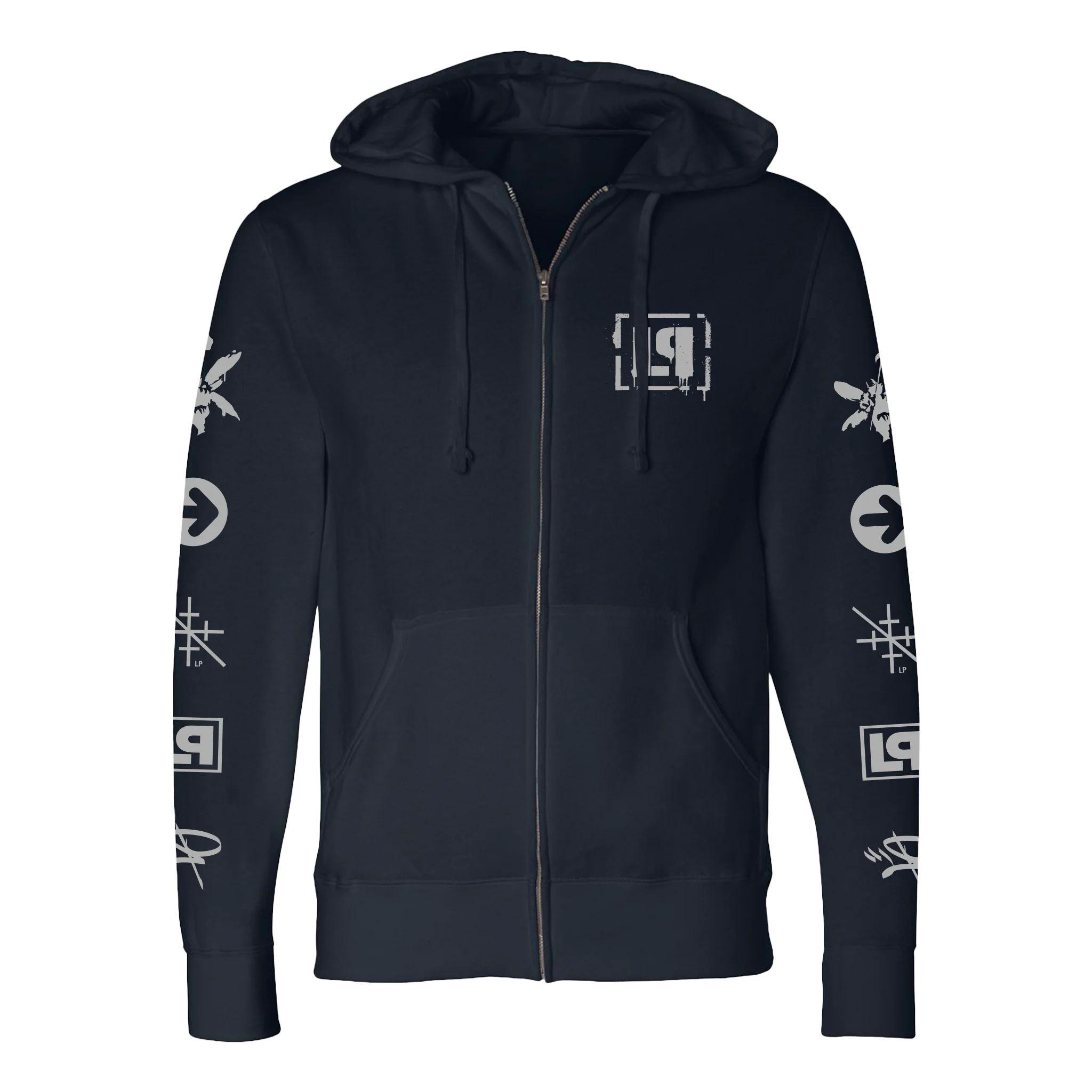 LP Icons Navy Zip Hoodie