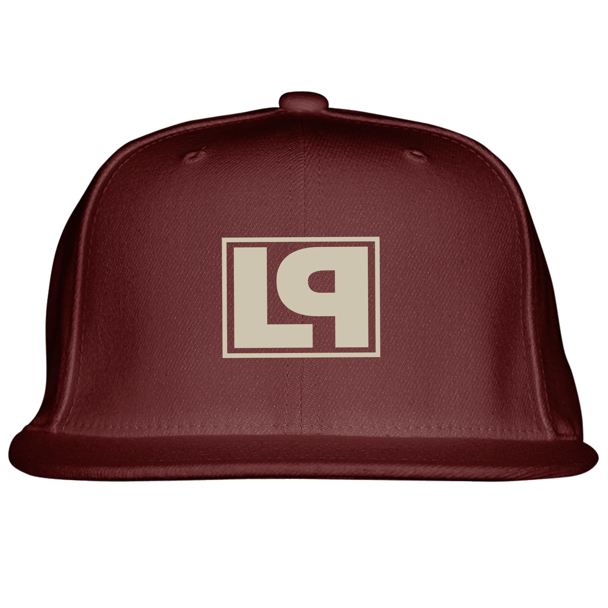 LP Box Logo Maroon Snapback Hat