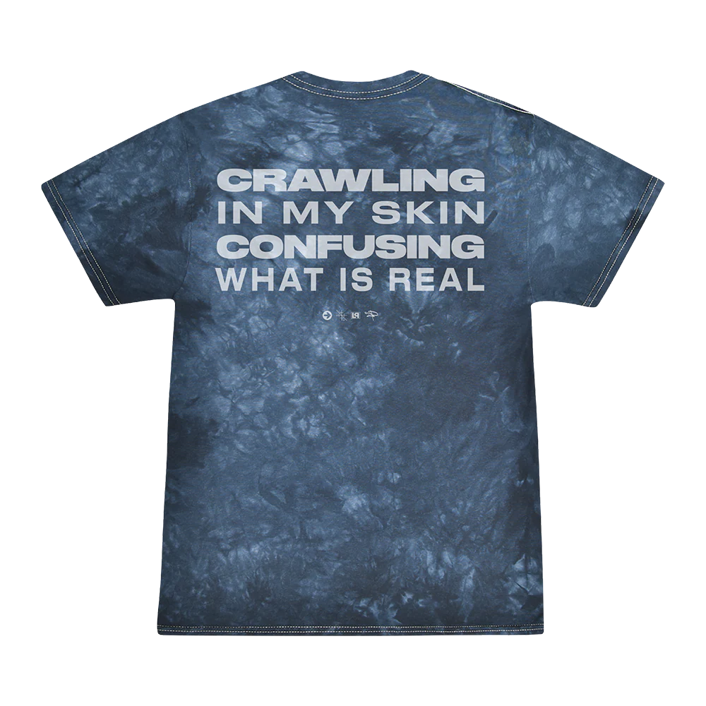 Crawling In My Skin Navy Washed Tee