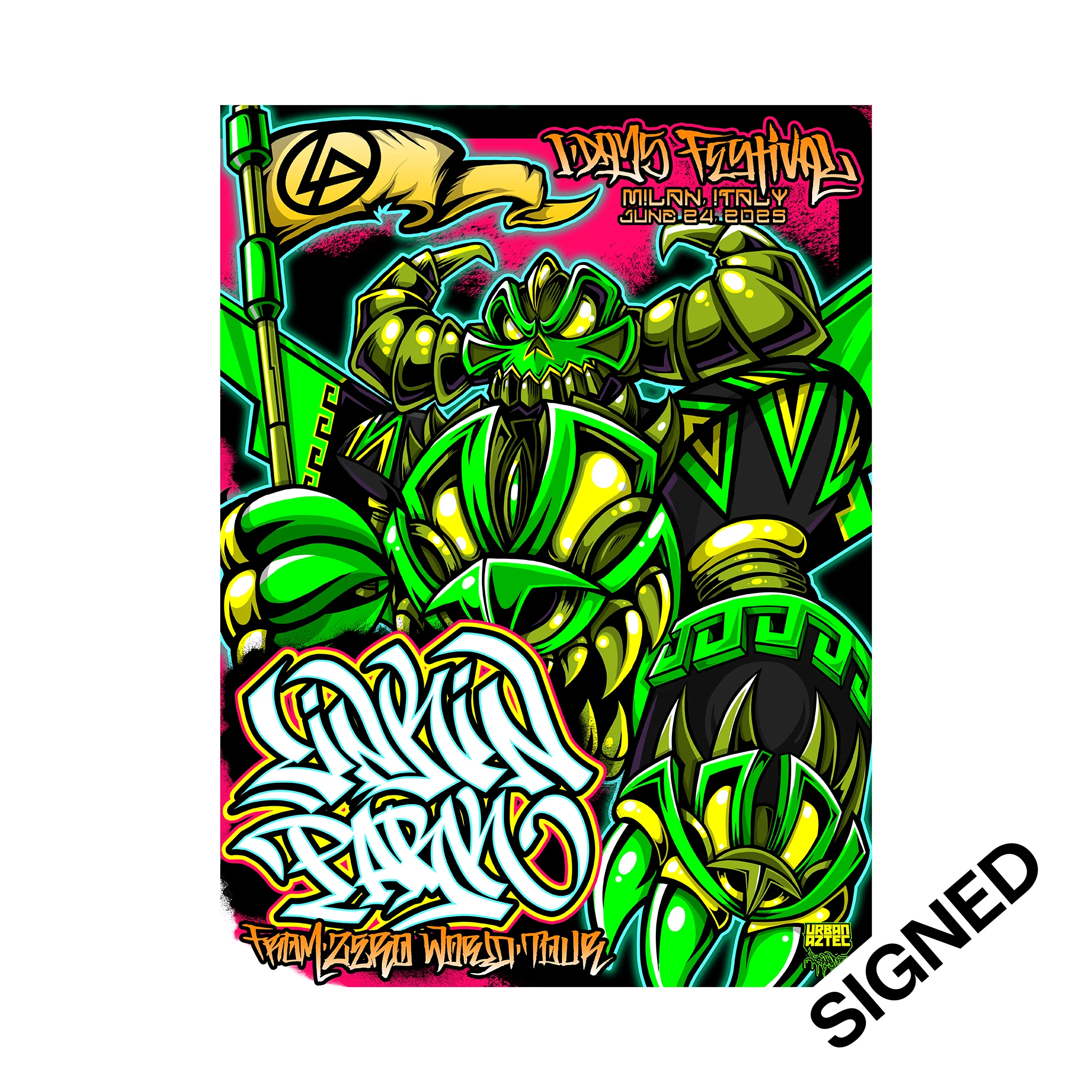 438-fz-2025-tour-milan-signed-poster-june-24th-urban-aztek-1.webp FZ 2025 Tour Milan SIGNED Poster (June 24th) - Urban Aztek