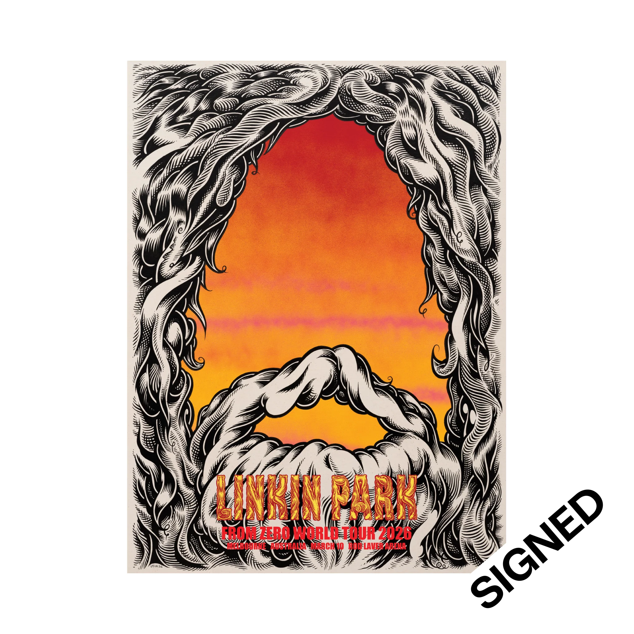 452-fz-2026-tour-melbourne-2-signed-poster-mar-10th-mark-dean-veca-1.webp FZ 2026 Tour Melbourne #2 SIGNED Poster (Mar 10th) - Mark Dean Veca