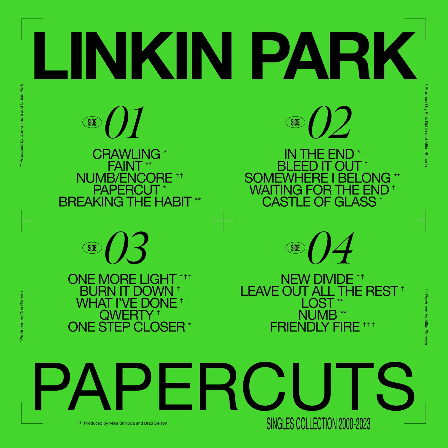 PAPERCUTS STANDARD BLACK VINYL 2LP